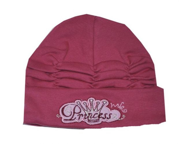 Czapka KOTKI roz.2-4 ciemnoróżowy