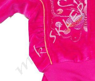 Komplet Motylek roz.62 brzoskwiniowy