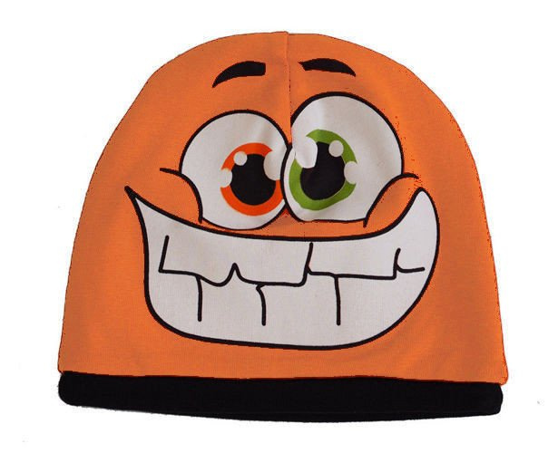 Czapka MONSTER- jasnopomarańczowa