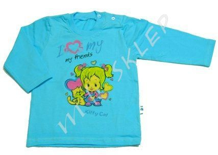 Bluzka Nelly roz.92-104 niebieska