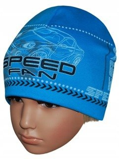 Czapka chłopięca -turkusowa