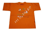 T-shirt bawełniany- rudy