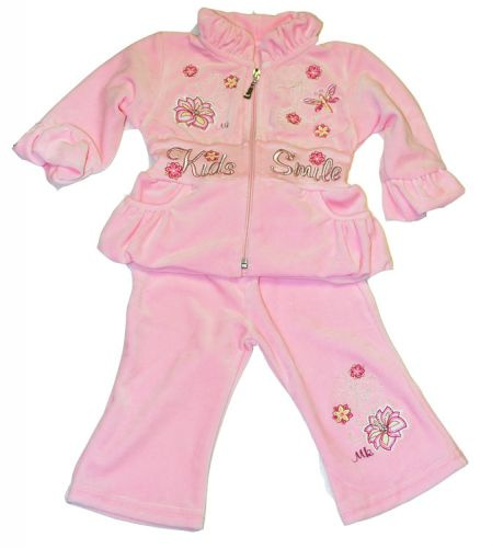 Komplet Baby Girl roz.74-86 jasnoróżowy