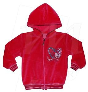 Kurtka welur roz.104 różowa