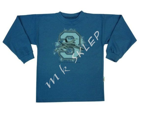 T-shirt z nadrukiem roz.104-110 ciemnoniebieska